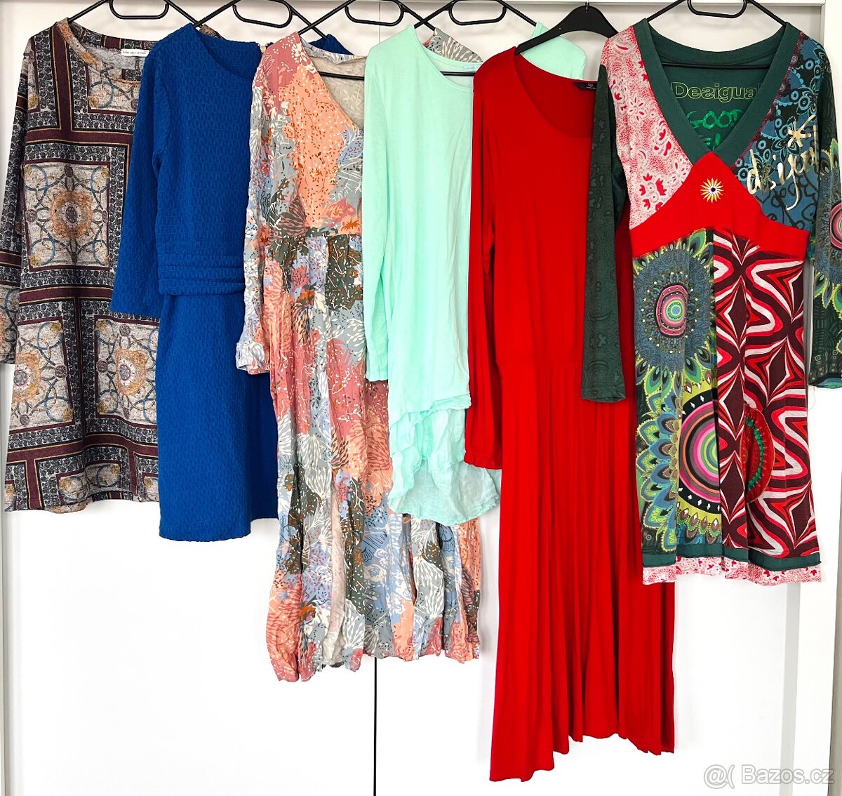 Dámské šaty s dlouhým rukávem, vel. L, XL, XXL