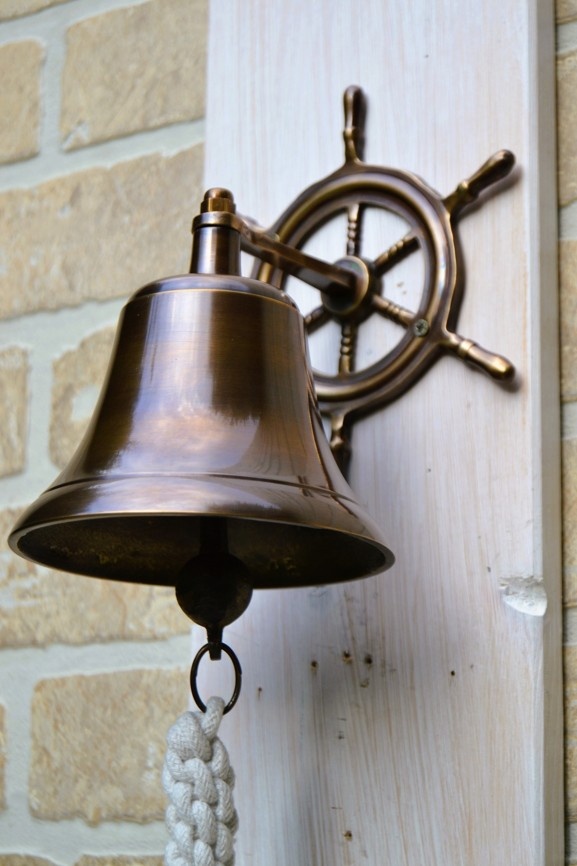 Mosazný lodní zvon 18cm - matný