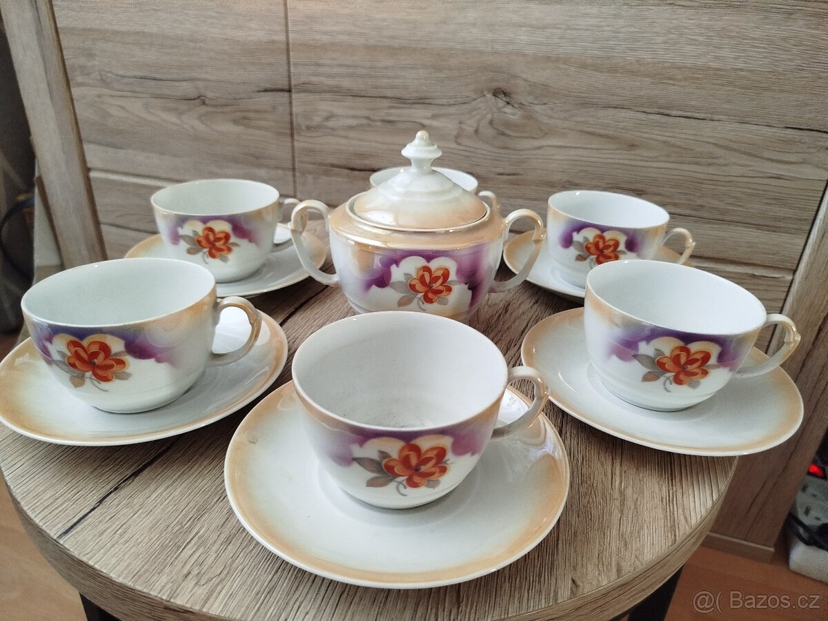 Starožitná porcelánová sada