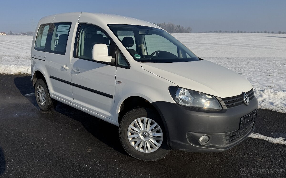 VW Caddy 2.0TDI 4motion / 4x4,5míst,webasto,2014,TOP STAV