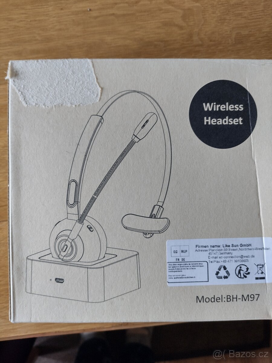 NOVÁ bezdrátová sluchátka WirelessHeadset BH-M97