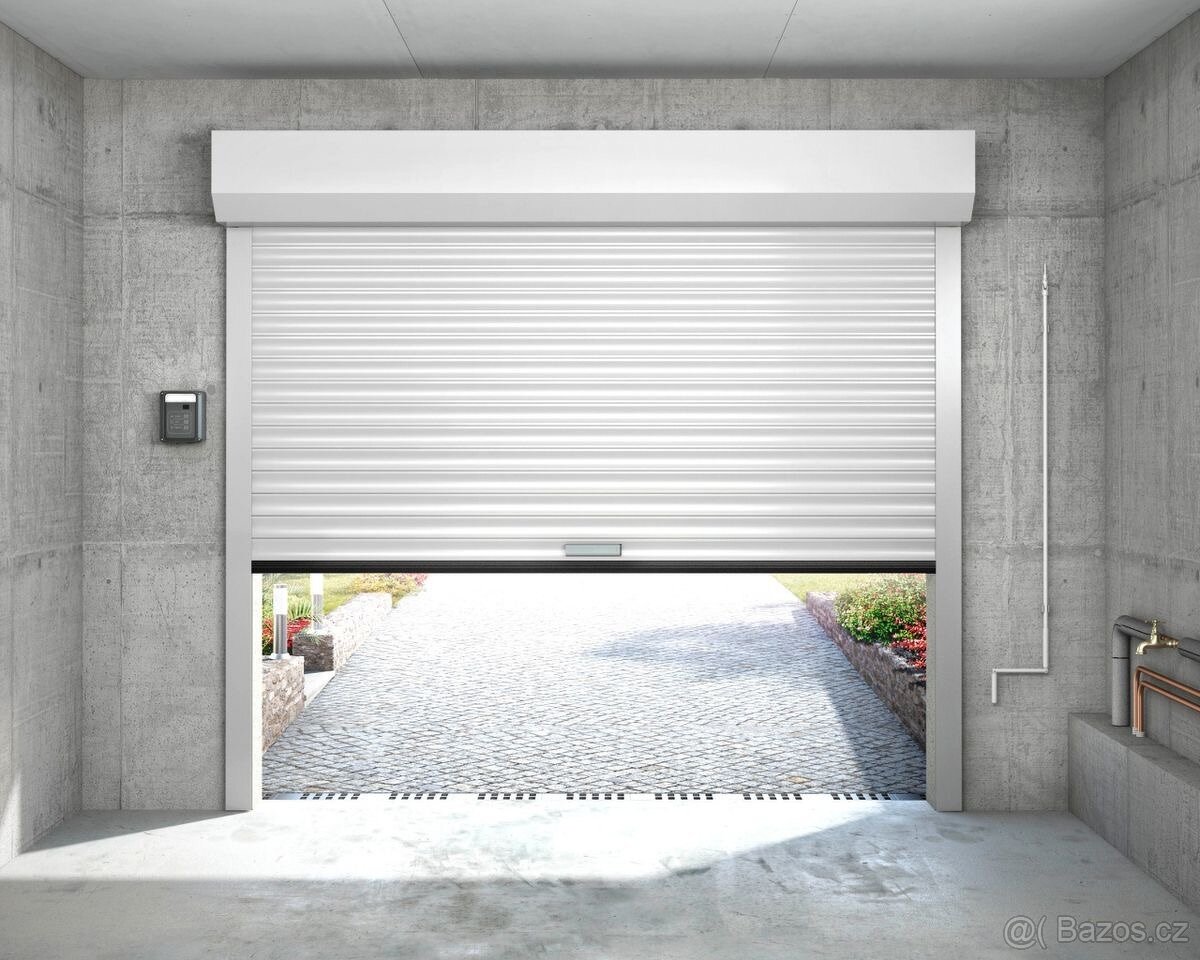 Rolovací garážová vrata 300 x 250 BÍLÁ komplet