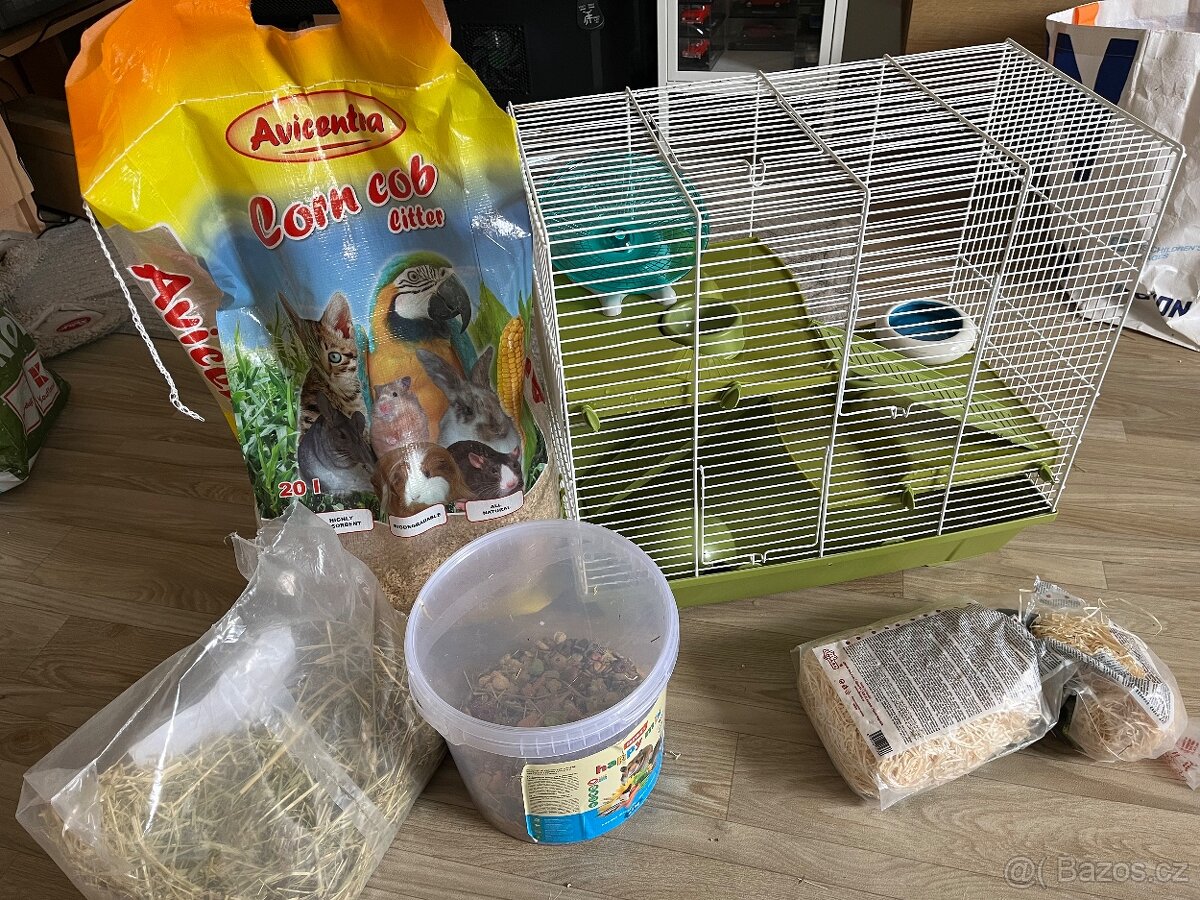 Patrová klec pro křečka s veškerým vybavením