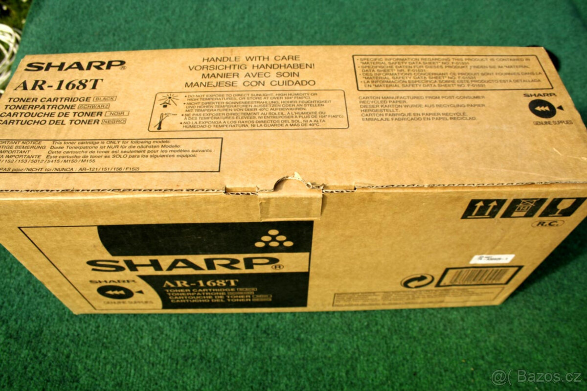Orig nový toner kopírk/tiskárna Sharp AR-168T