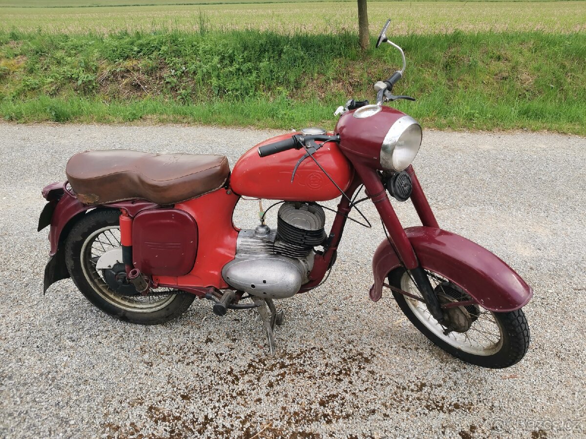 ČZ 175 původní TP a SPZ nová STK