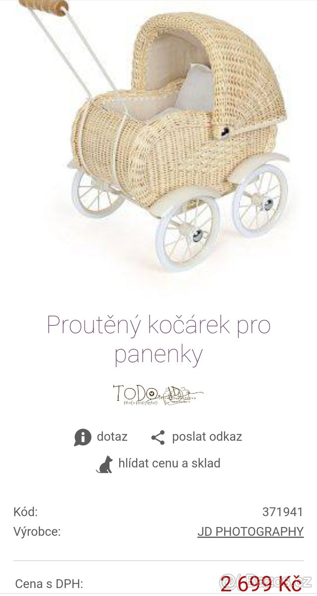 Kočárek pro panenky