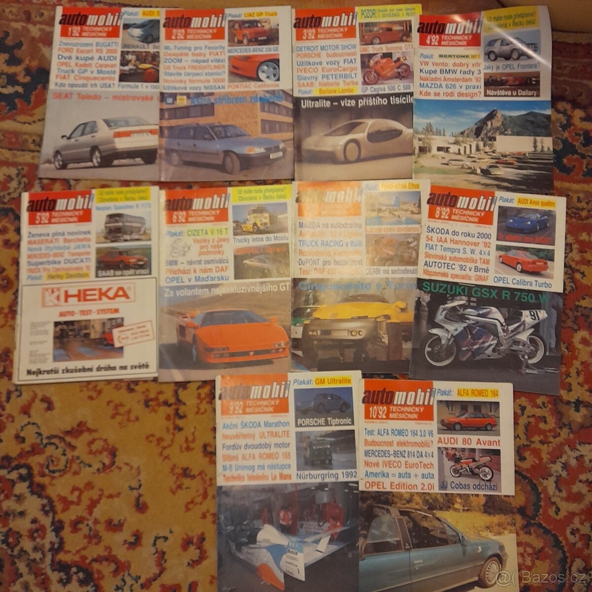 Časopis Automobil rocnik 1992 10 cisel