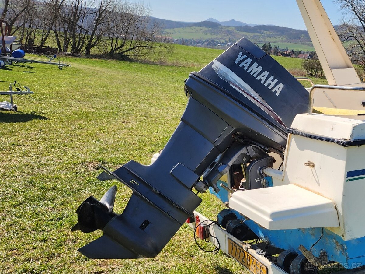 Lodni motor Yamaha 75, el.start I trim, dlouha, dálka