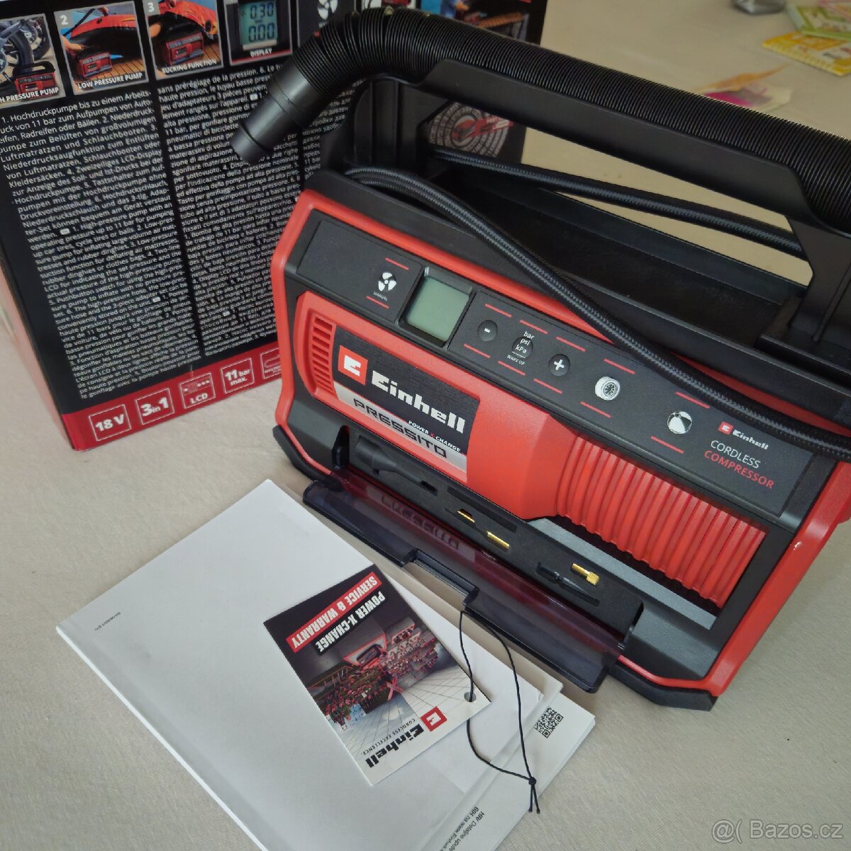 Einhell Pressito 18/25 – bezdrátový kompresor