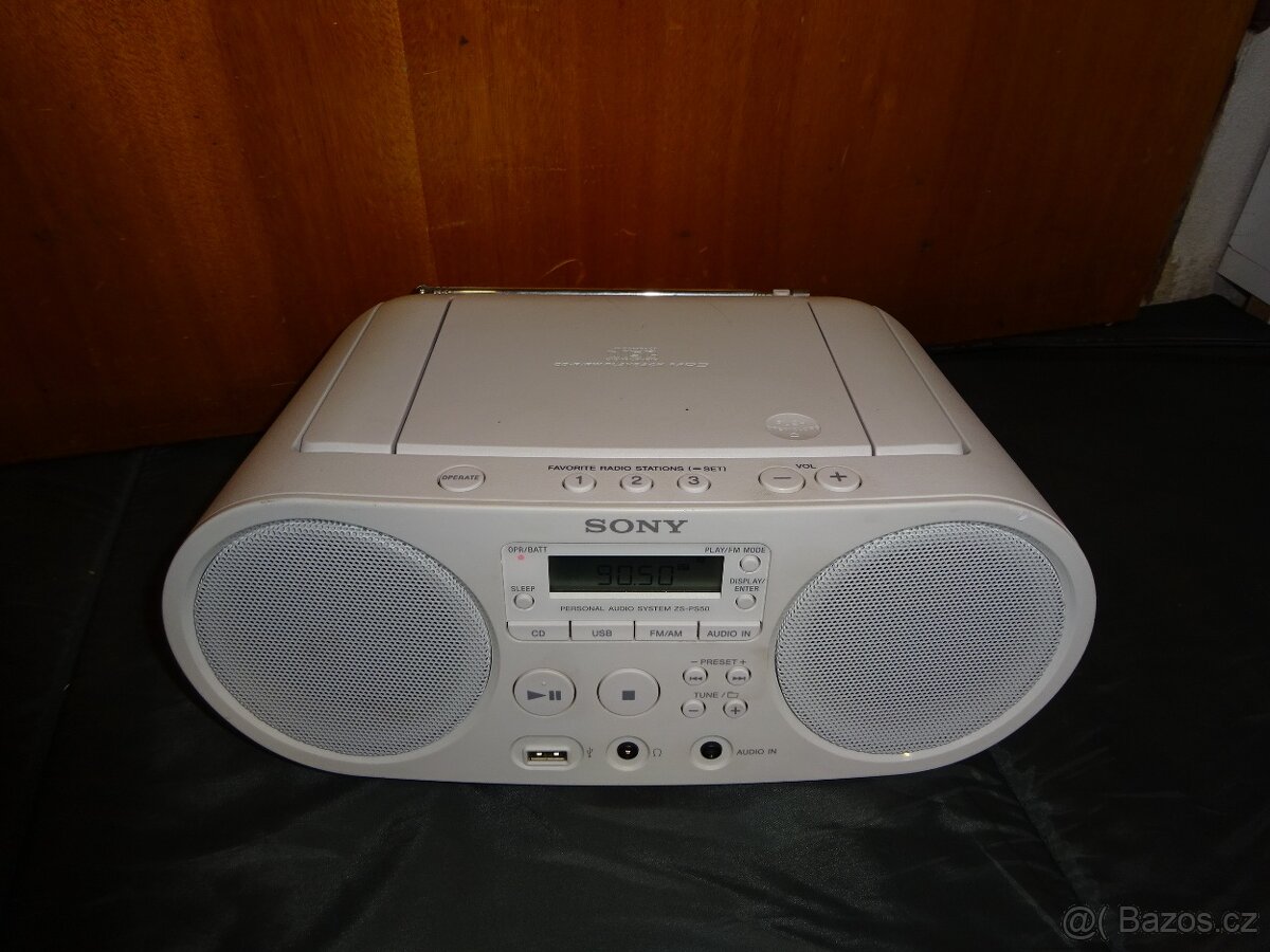 radiomagnetofon/kazeták SONY ZS-PS50 USB