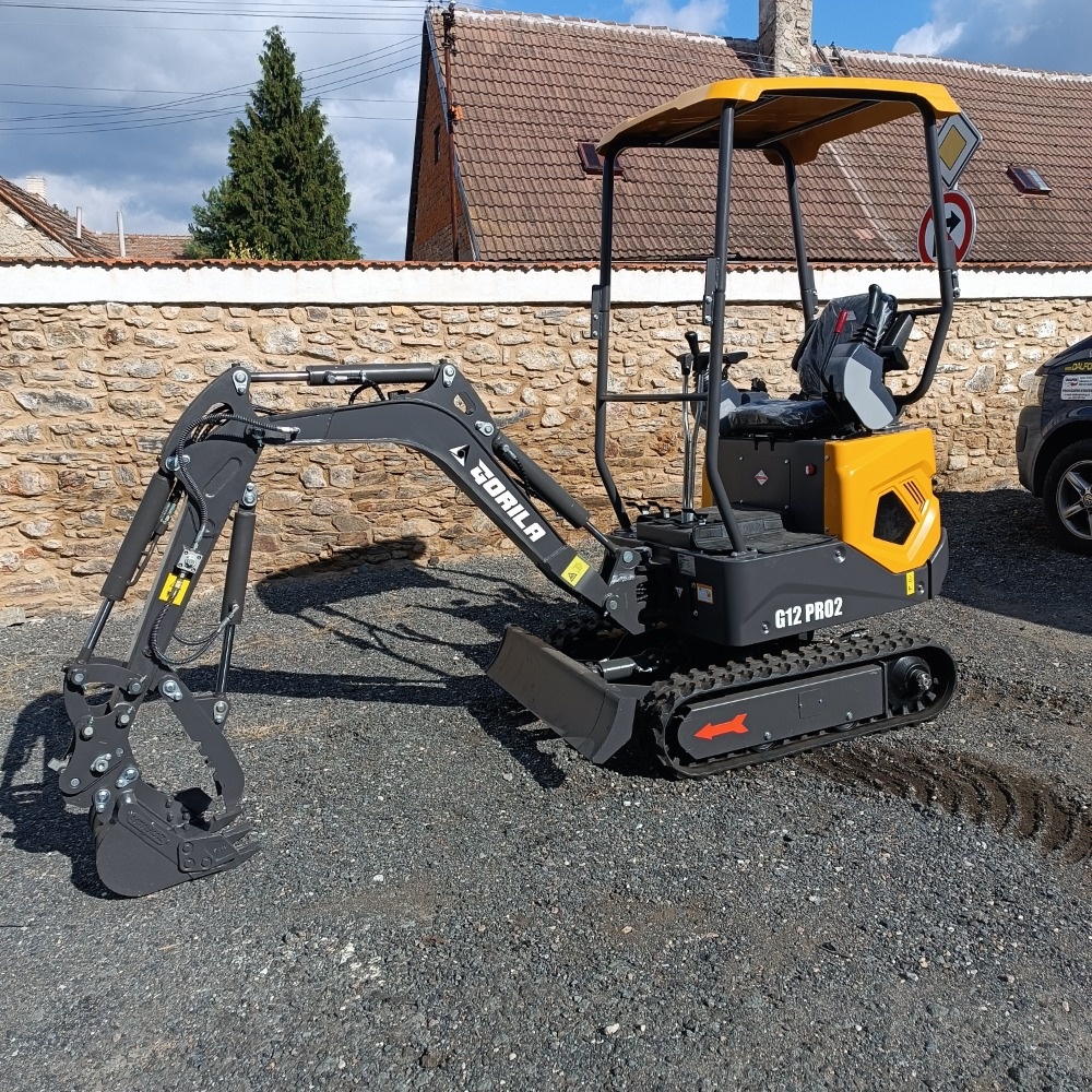 Minibagr Gorila G12SE PRO II, Kubota + příslušenství