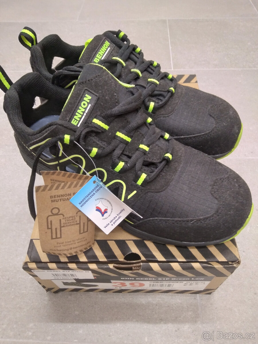 Pracovní boty Bennon -zelené