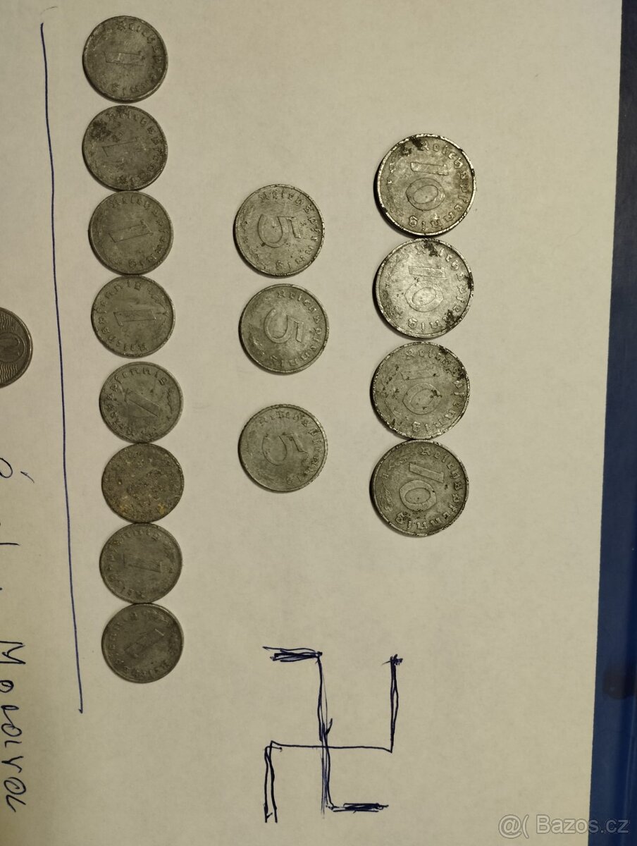 mince z válečného období z 2. světové války