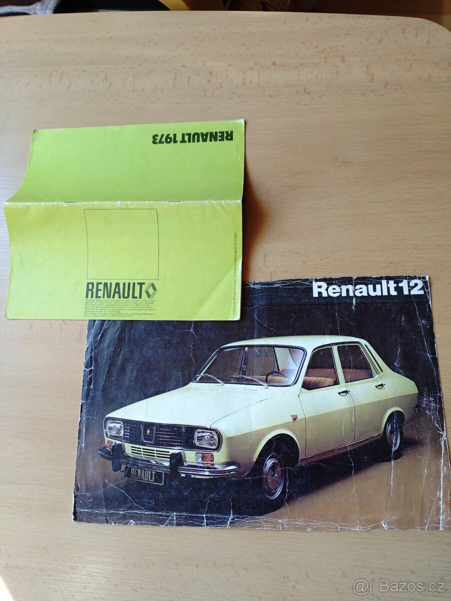 Originál prospekty k Renaultu z roku 1973