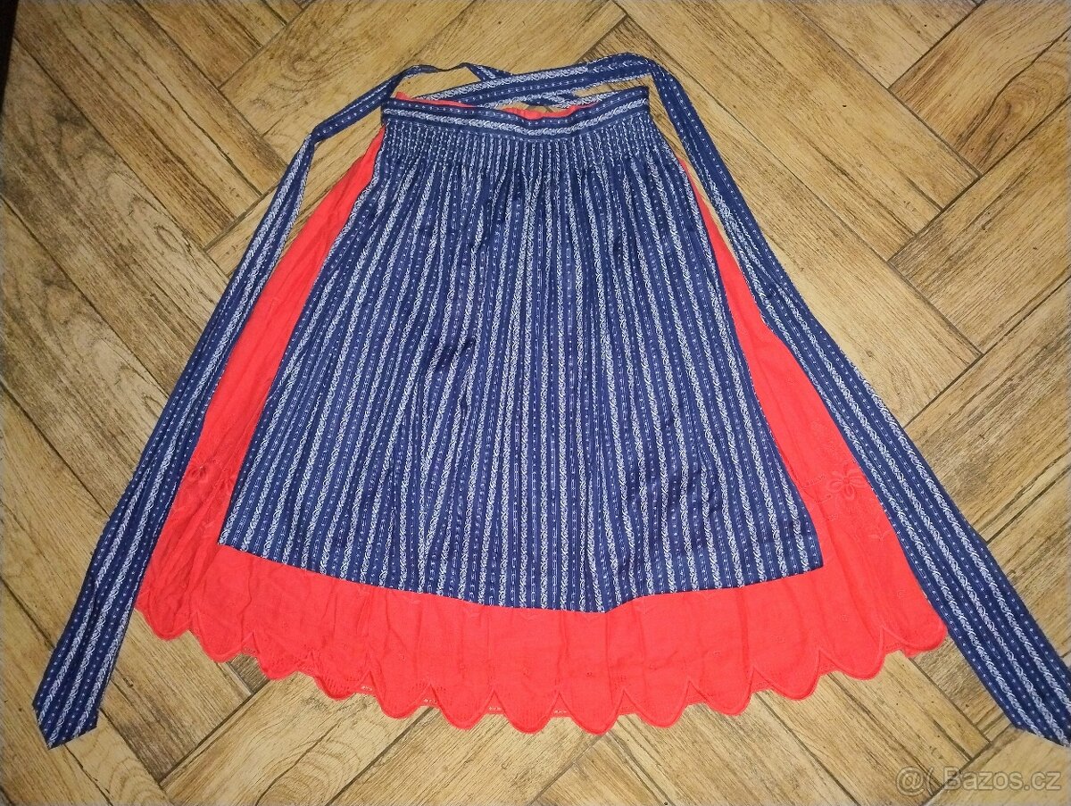 Sukně a zástěra,spodnička kroj vel.L