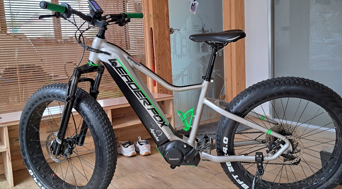 Elektrokolo fatbike Leader Fox Brasa motor Panasonic 90
