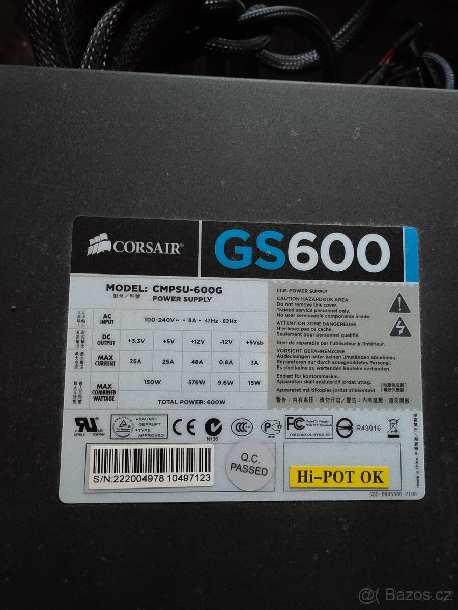 Corsair zdroj GS600 - ND