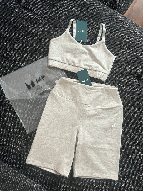 Tréninkový béžový/šedý set MyProtein, XS/34
