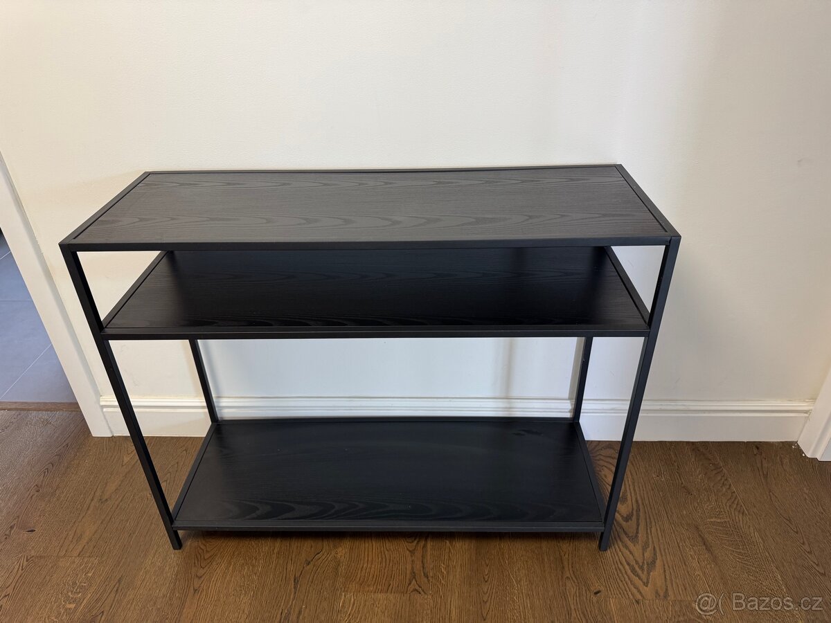 Černý konzolový stolek 100x35 cm
