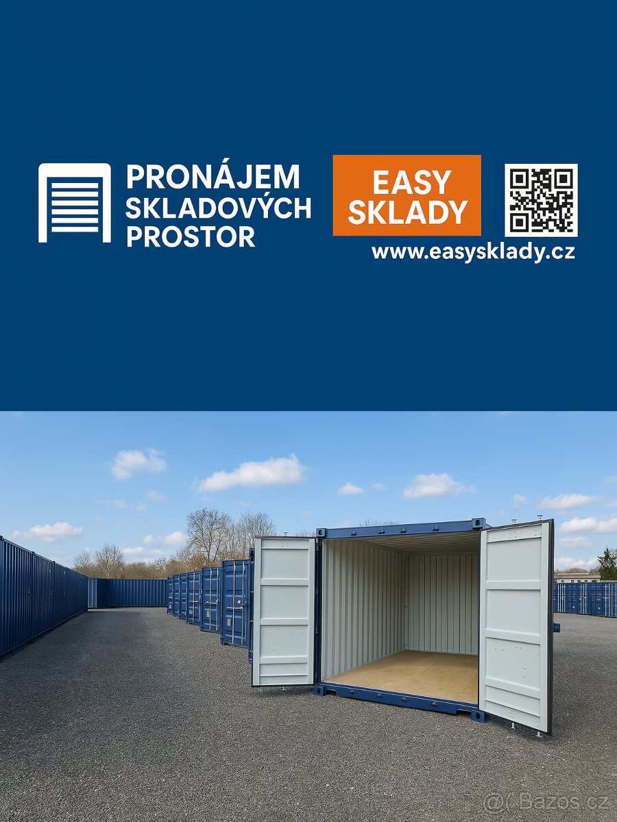 Pronájem skladových kontejnerů pro domácnosti, OSVČ a firmy