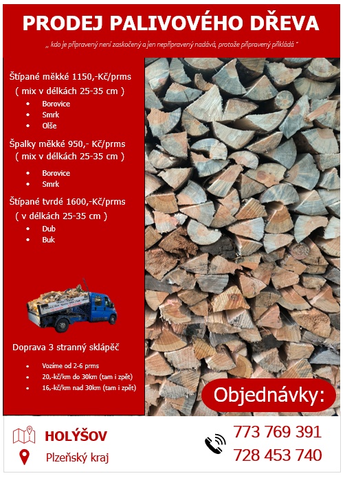 prodám suché palivové dřevo