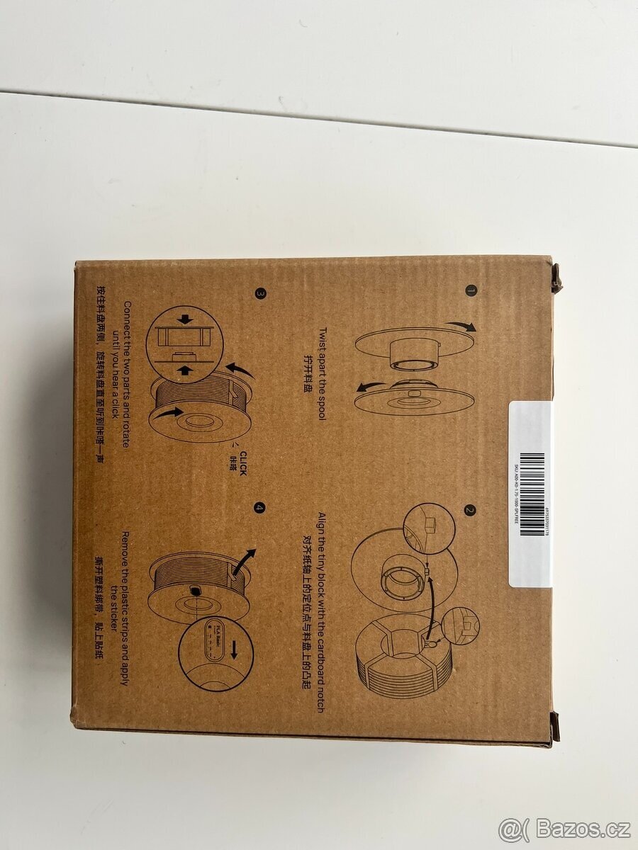 Bambu Lab Filament - Černý- plnici bez špulky