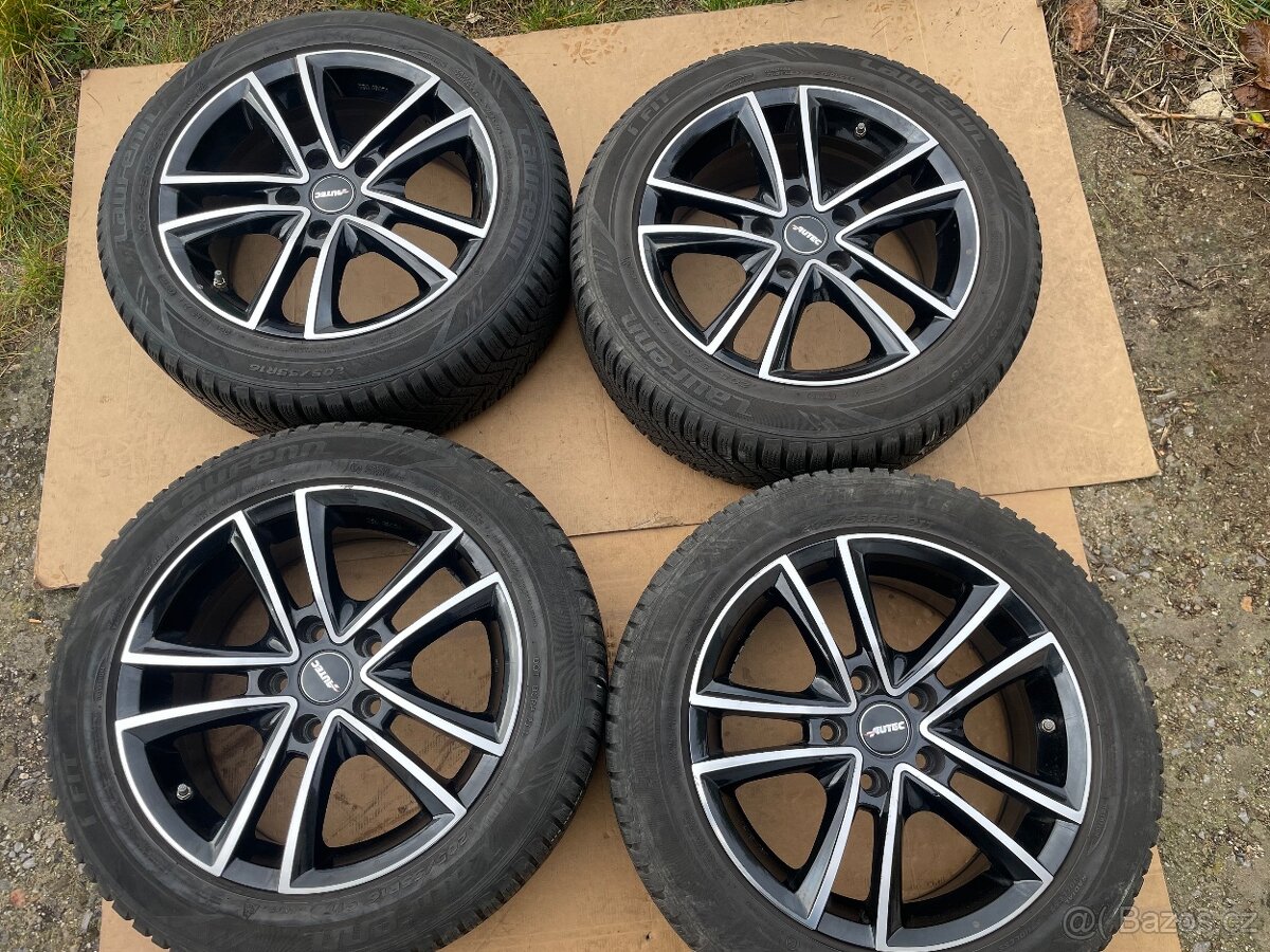 Alu kola 5x114,3.r16.Zimni pneu 205/55/16.Mazda,Kia,Toyota,