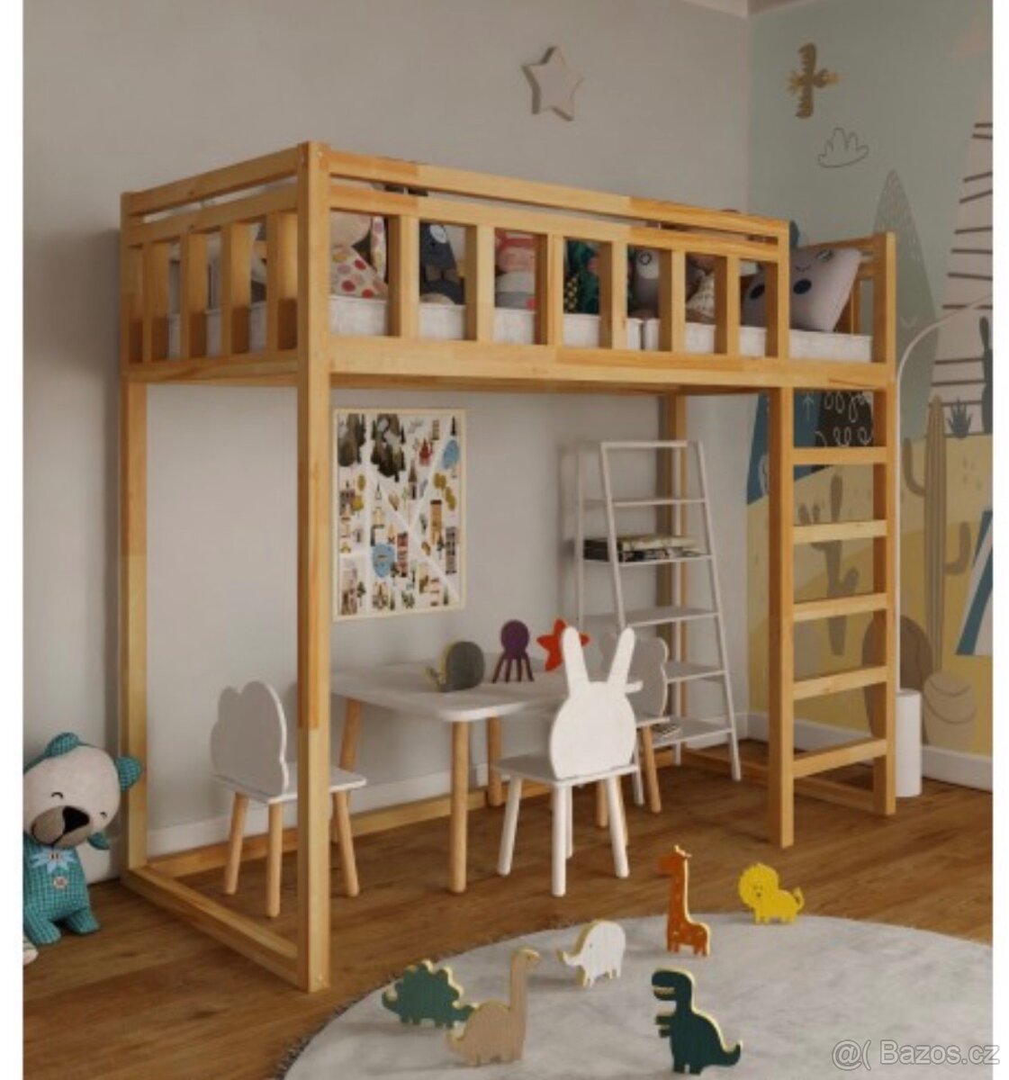 Patrová postel z masivu