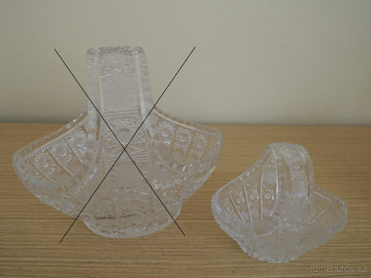 Broušený košíček