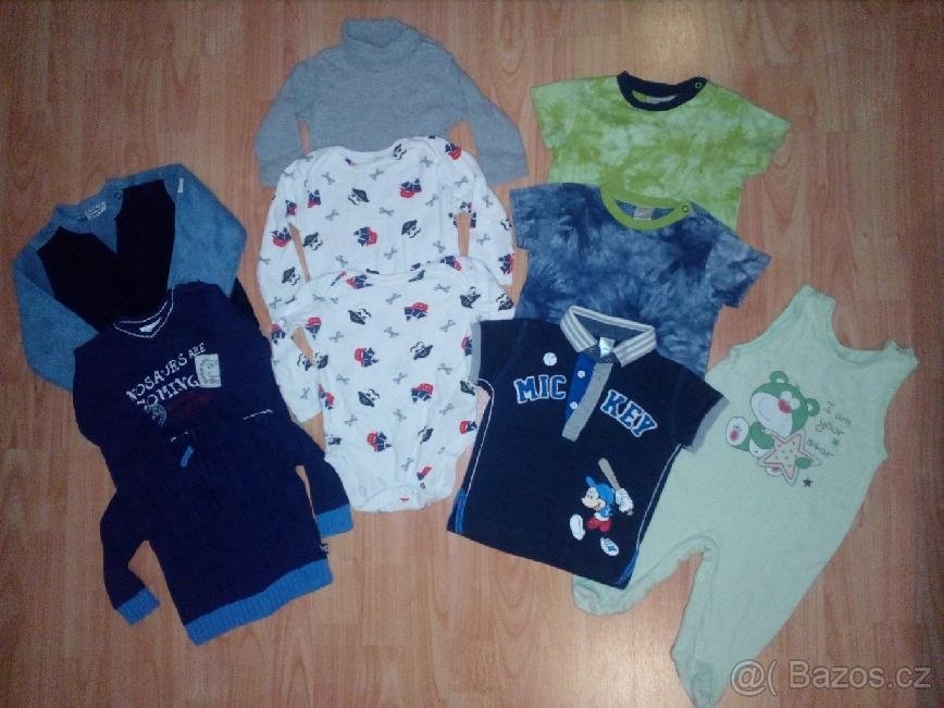 Set svetry, body, trička a dupačky vel.74-80