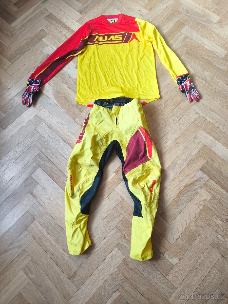 Dětské motokrosové kalhoty a dres Allias - rukavice zdarma
