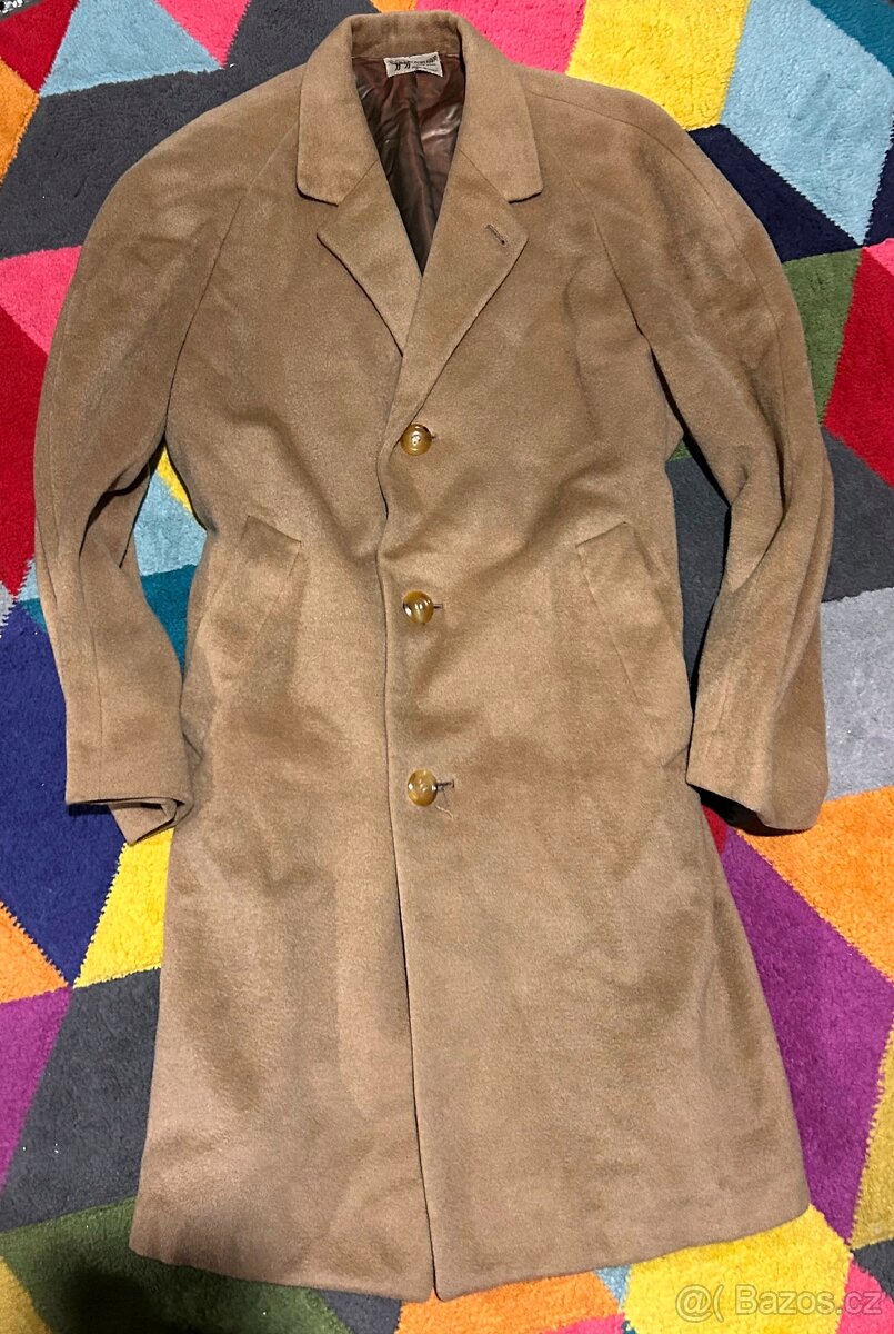 CAMEL PÁNSKÝ VLNĚNÝ ZIMNÍ KABÁT XXL 💪🏽❤️