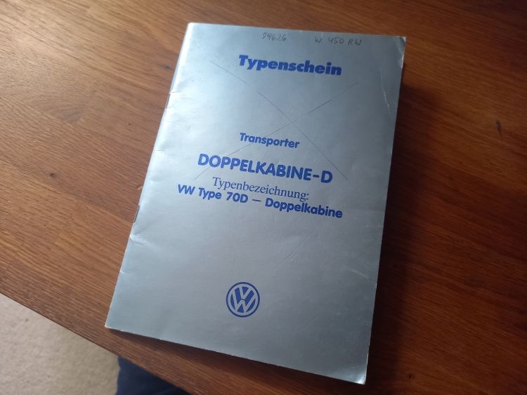 VW T4 doka - AT doklady