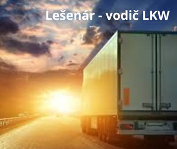 Lešenář s řidičským průkazem na LKW