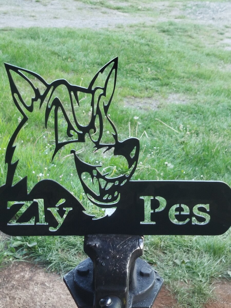 Cedulka Zlý Pes