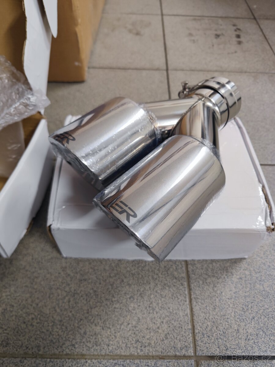 Nerezové koncovky 2x90mm nepoužité