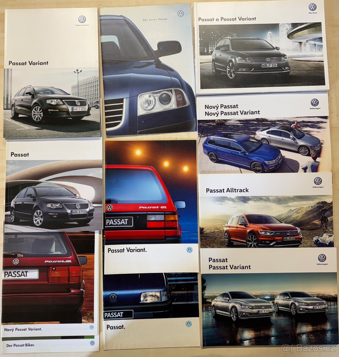 VW Passat prospekty, katalogy, dílenské příručky