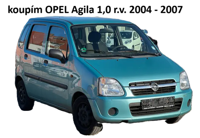Koupím Opel Agila 1,0 s STK
