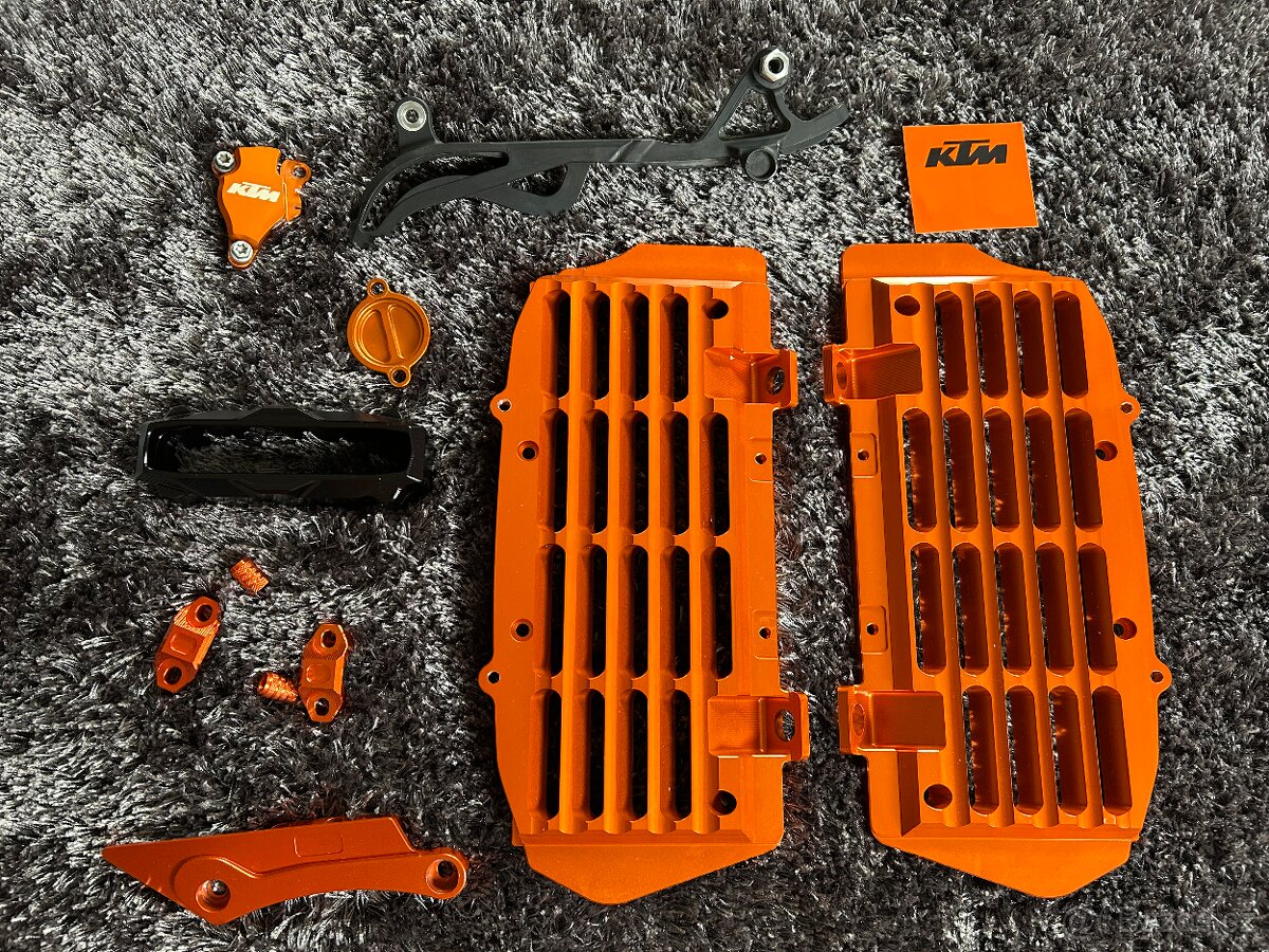 Ktm exc 450/500 cnc sada dielov, chranice