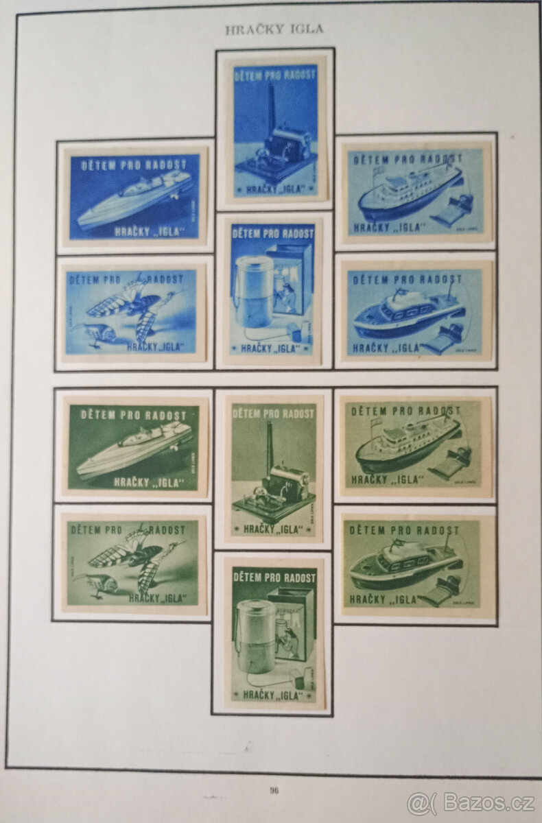 Album zápalkových nálepek 1945 - 1958 č.3