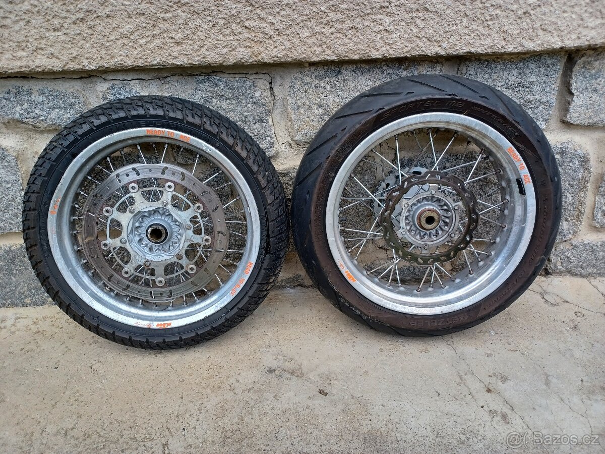 KTM LC4 640 - 620 KOLA, TLUMIČE, PUMPY, BRZDIČE ...