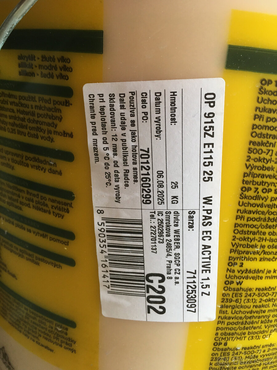 weberpas extraClean active, zrno 1.5mm