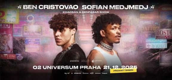 Ben Cristovao a Sofian Medjmedj koncert 21.12. Praha