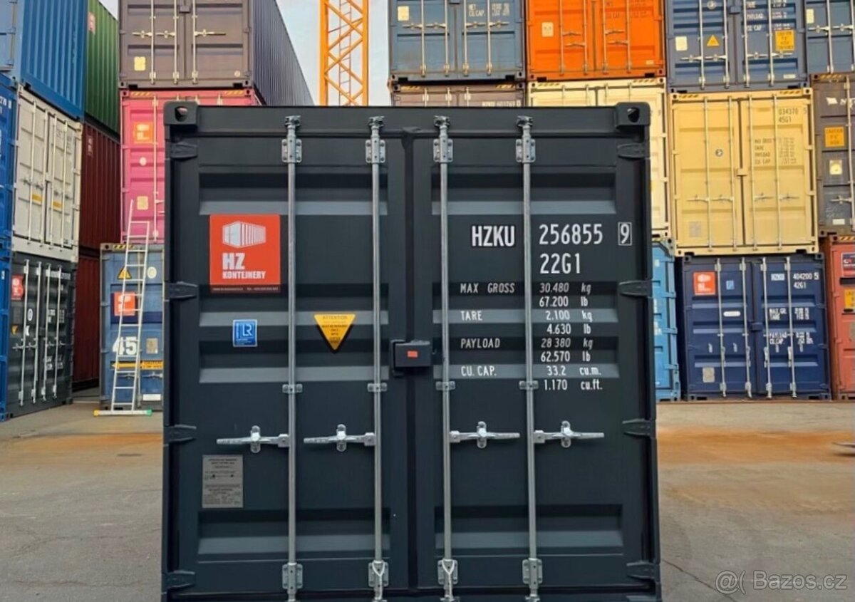 Námořní kontejner 20' RAL 7016 - DODÁNÍ ZDARMA