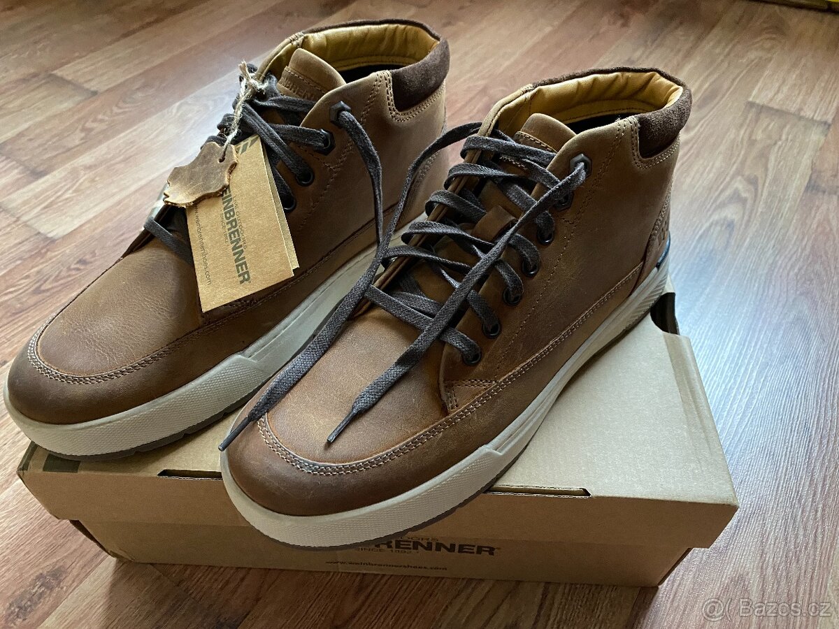 Nové pánské kožené podzimní/zimní boty Weinbrenner - č. 42