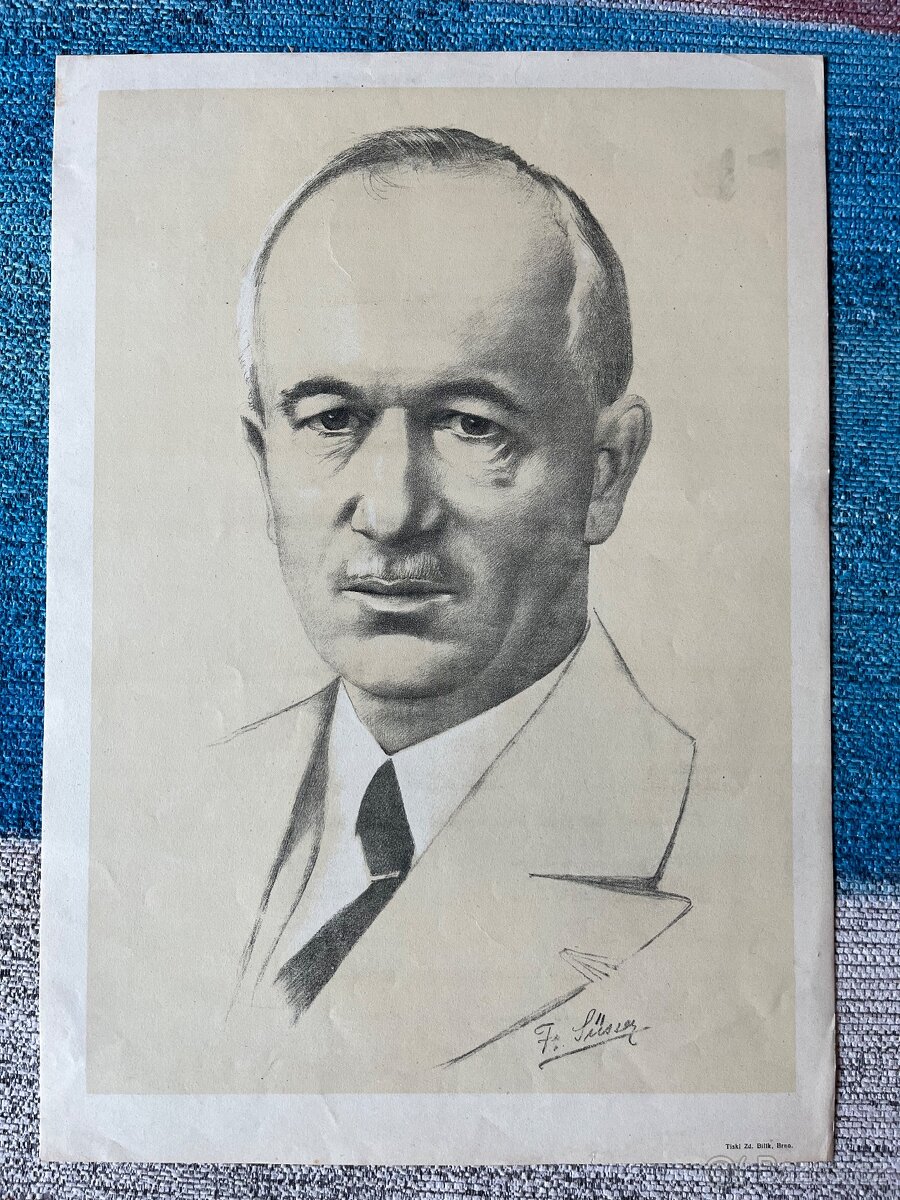 Edvard Beneš - školní obraz