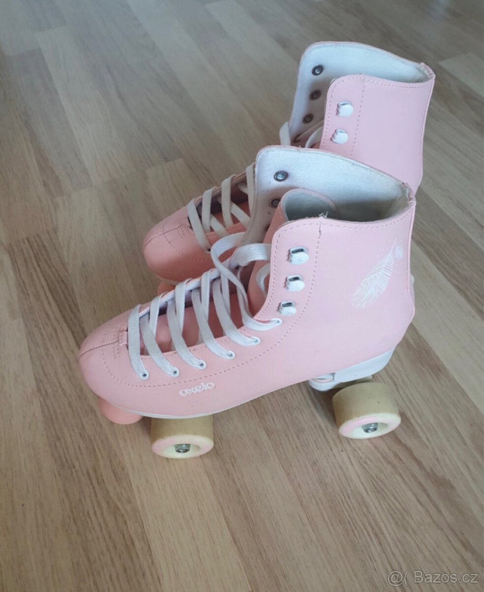 Oxelo růžové kolečkové brusle