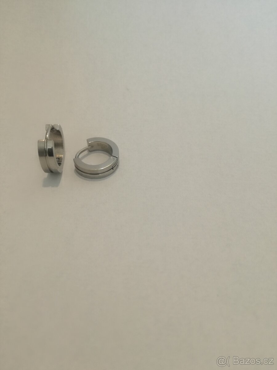 Náušnice chirurgická ocel - Drážka