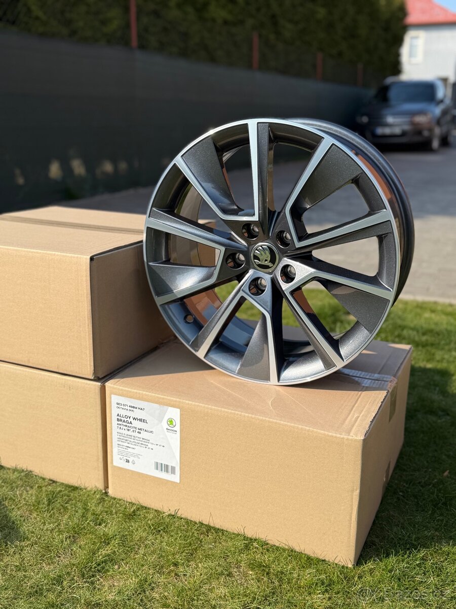 🛞Alu kola Škoda Braga 18” Octavia, 5x112