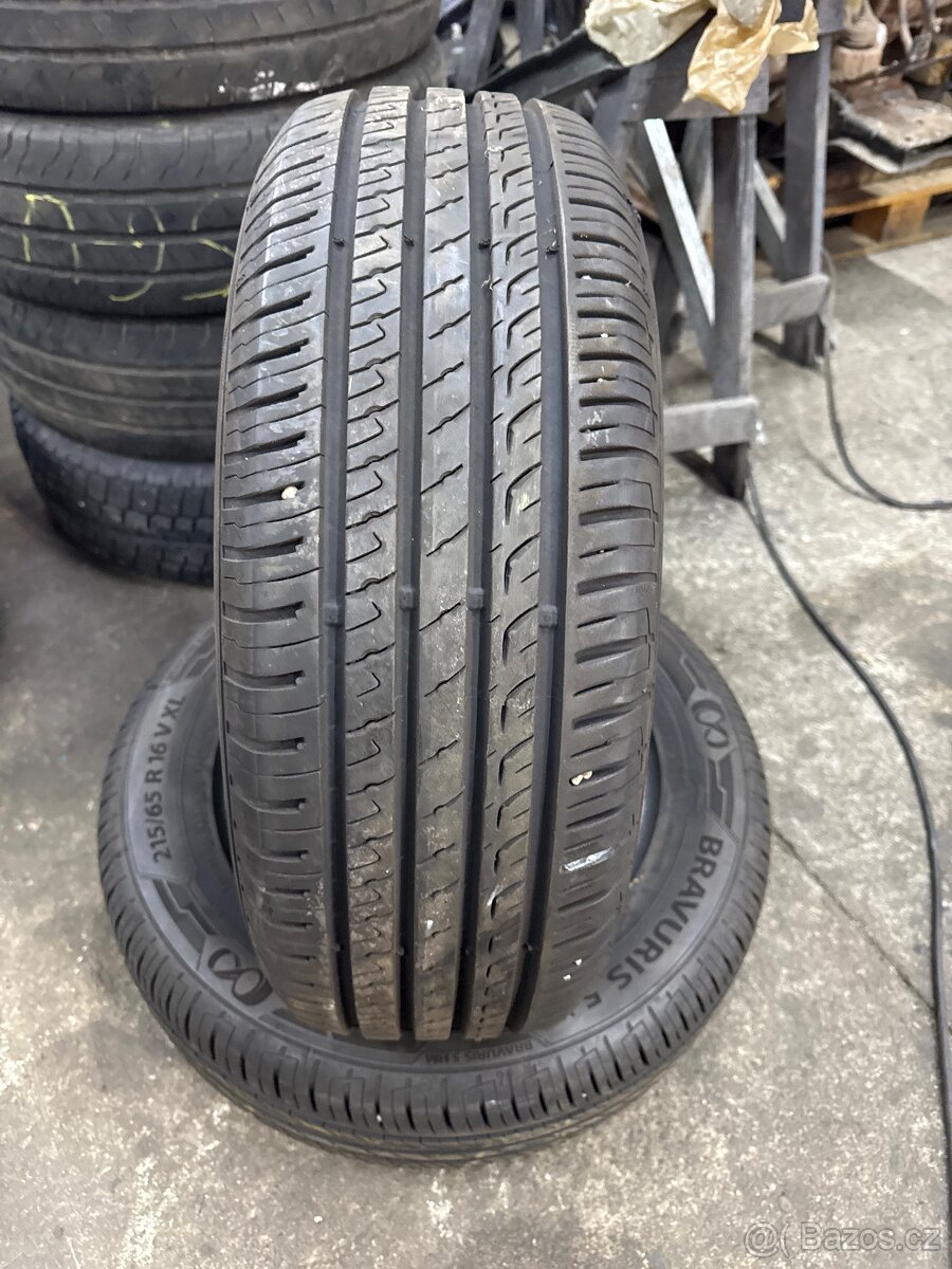 2x 215/65r16 102 V Barum letní dot 2023 7,5 mm